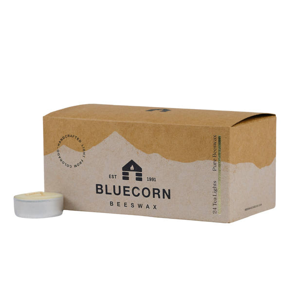 Bluecorn Candle Co. - Beeswax Tea Light Candles – Eco-Friendly Holiday Decor