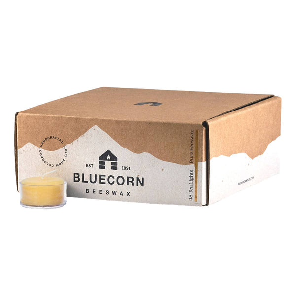 Bluecorn Candle Co. - Beeswax Tea Light Candles – Eco-Friendly Holiday Decor