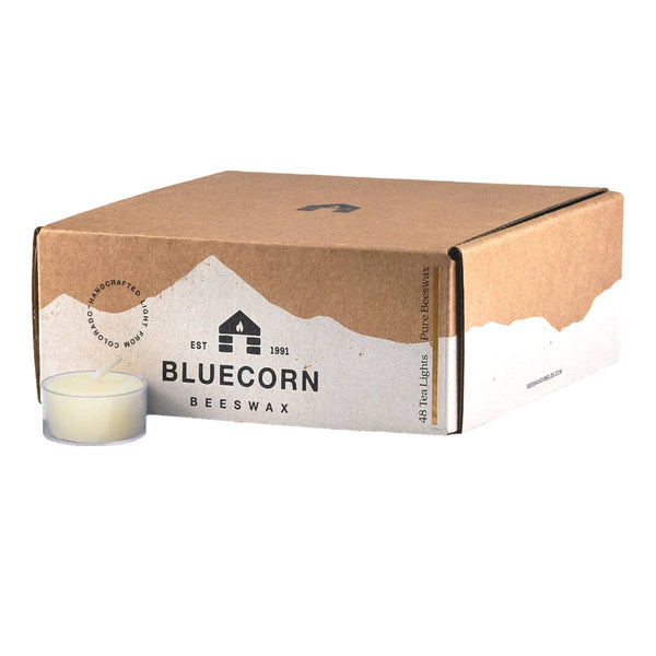 Bluecorn Candle Co. - Beeswax Tea Light Candles – Eco-Friendly Holiday Decor
