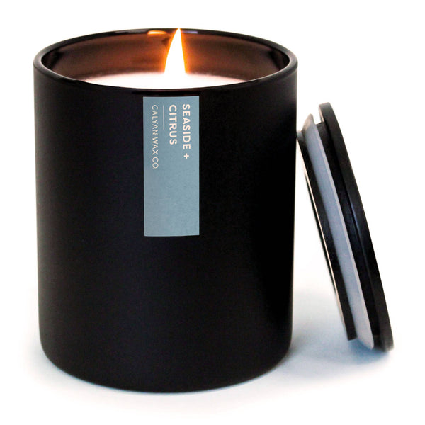 Calyan Wax Co. - Seaside + Citrus - Matte Black Tumbler Soy Candle