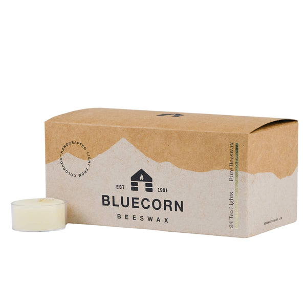 Bluecorn Candle Co. - Beeswax Tea Light Candles – Eco-Friendly Holiday Decor