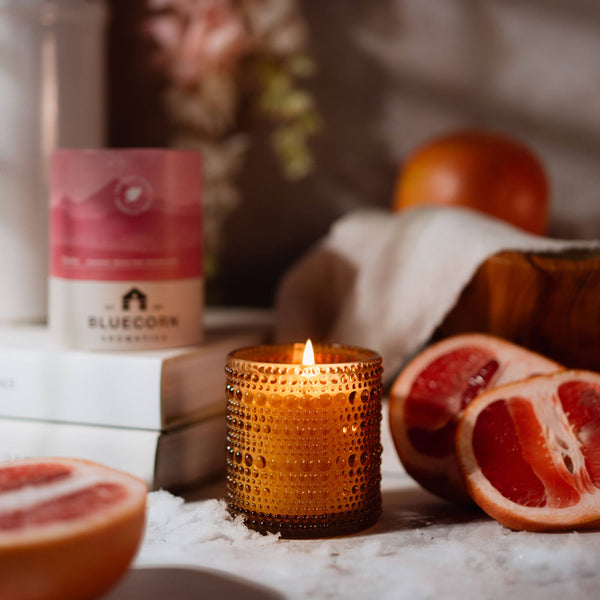 Bluecorn Candle Co. - Paloma Candle - Grapefruit & Prickly Pear - Handmade