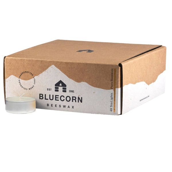 Bluecorn Candle Co. - Beeswax Tea Light Candles – Eco-Friendly Holiday Decor