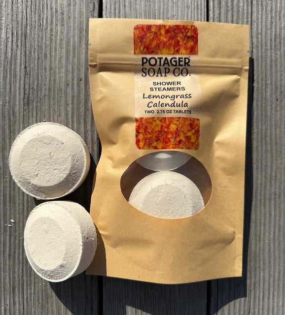 Shower Steamer - Lemongrass Calendula 2 pk