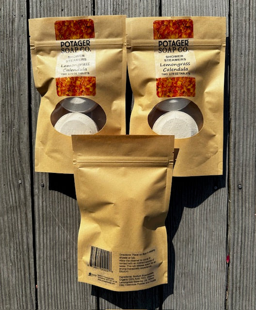 Shower Steamer - Lemongrass Calendula 2 pk