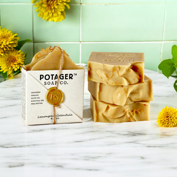 Lemongrass Calendula Bar Wrapped | Artisanal