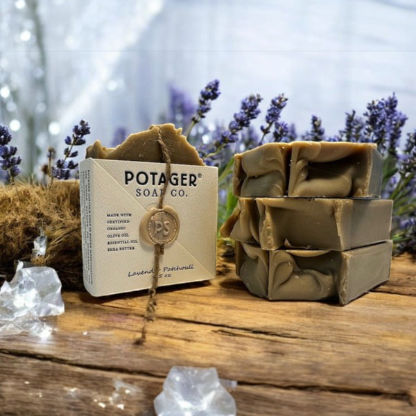 Lavender Patchouli Bar |  Earthy Botanical Organic