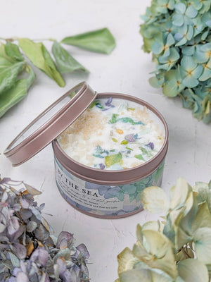 Ash & Rose - By the Sea - Hydrangea and Sea Salt Candle