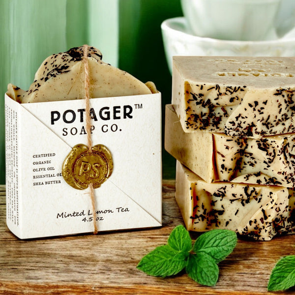 Mint Lemon Tea | Exfoliating Spa Soap Bar