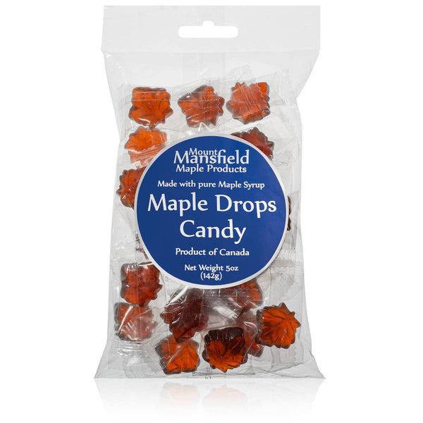 5oz Clear Bag Maple Drops Hard Candy