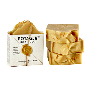 Potager Soap Co. Lemongrass Calendula Bar Soap