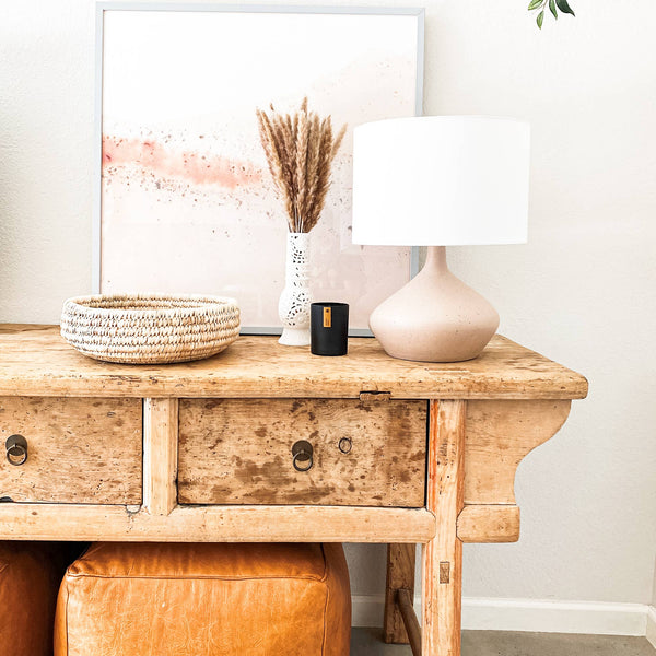 Vetiver + Tonka - Matte Black Tumbler Soy Candle