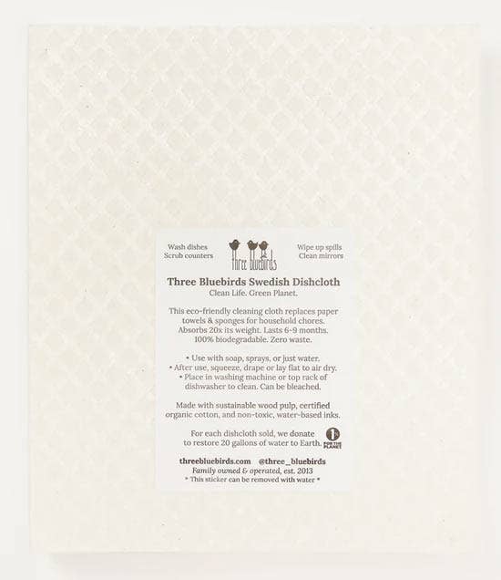 Love Ya on White Swedish Dishcloth