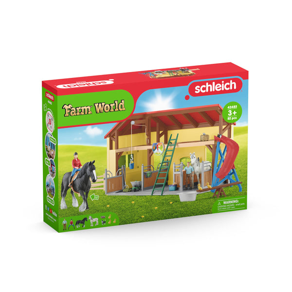 Schleich Brand - Horse Stable Farm Play Set