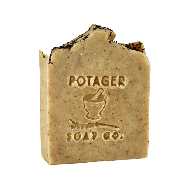natural soap for oily skin -Mint Lemon Tea - Naked – Potager Soap Co.