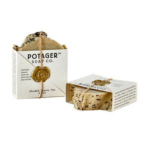 Potager Soap Co. Mint Lemon Tea Bar Soap – Fresh, Bright & Uplifting