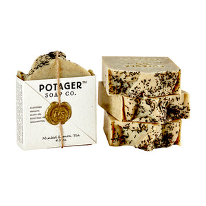 Potager Soap Co. Mint Lemon Tea Bar Soap – Fresh, Bright & Uplifting