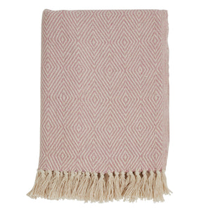 Soft Cotton Diamond Weave Throw