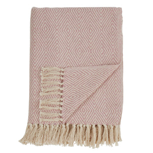 Soft Cotton Diamond Weave Throw