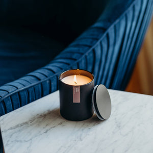 Calyan Wax Co. - Rose + Peony - Matte Black Tumbler Soy Candle