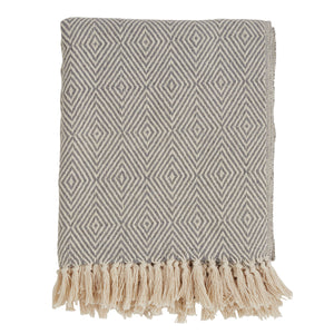 Soft Cotton Diamond Weave Throw