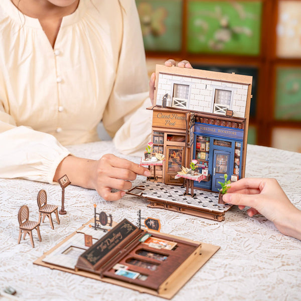 DIY Book Nook Kit: Paris Arcade Date with Dust Cover