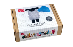 Sheep and Cloud Wool Felt Sewing Kit – DIY Craft