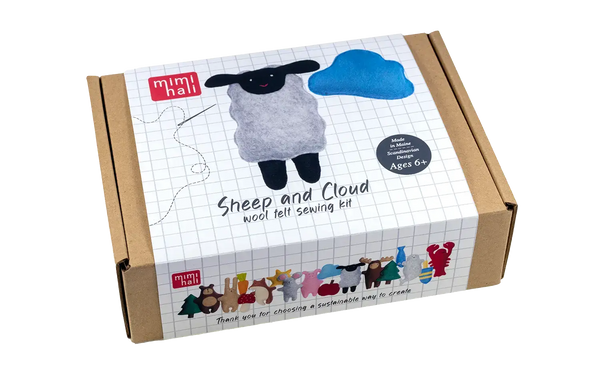 Sheep and Cloud Wool Felt Sewing Kit – DIY Craft