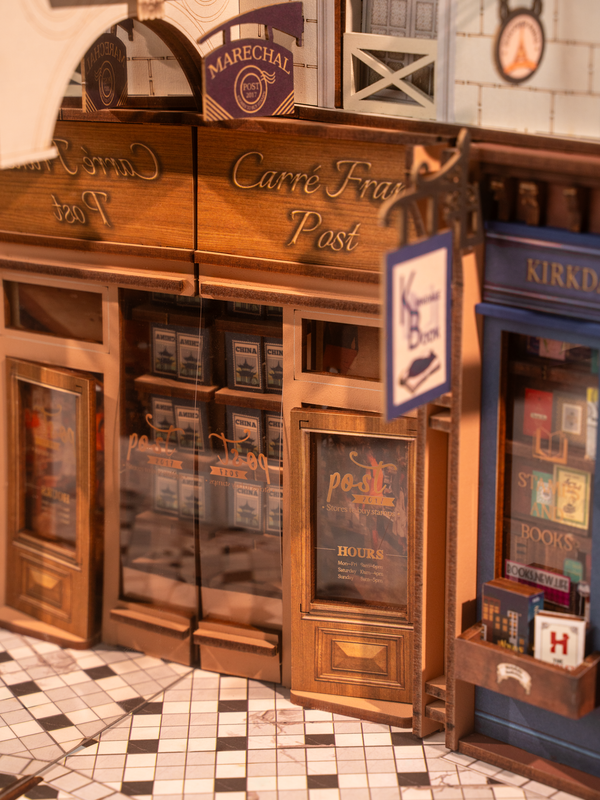 DIY Book Nook Kit: Paris Arcade Date with Dust Cover