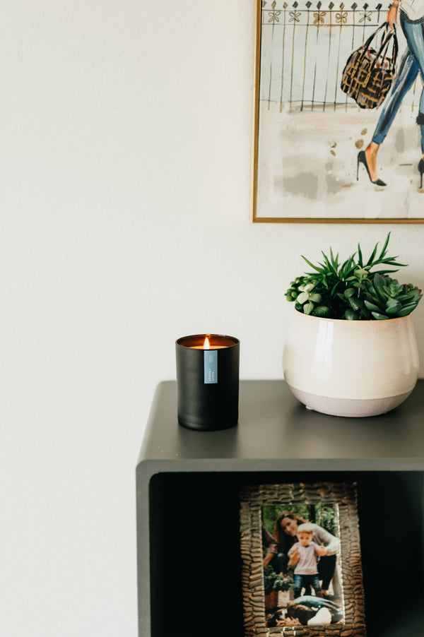 Seaside + Citrus - Matte Black Tumbler Soy Candle