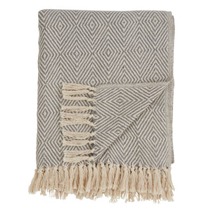 Soft Cotton Diamond Weave Throw