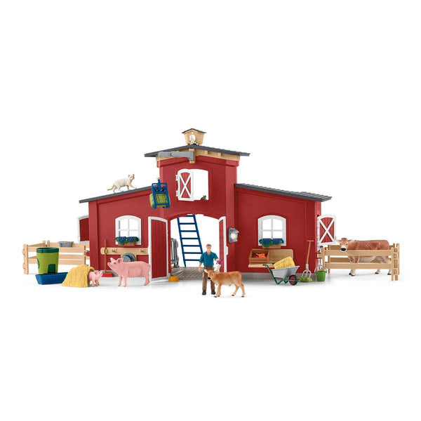 Schleich Brand - Red Barn - Farm Figurine Toys Play Set