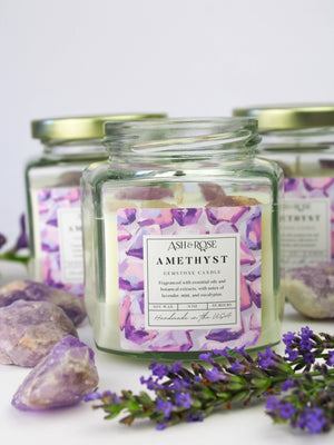 Amethyst Crystal Candle – Calm, Clarity, and Elevated Scent
