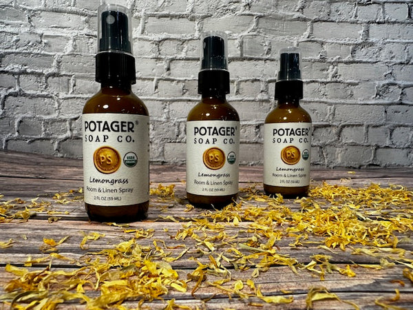 Potager Lemongrass Room Spray Certified USDA Organic