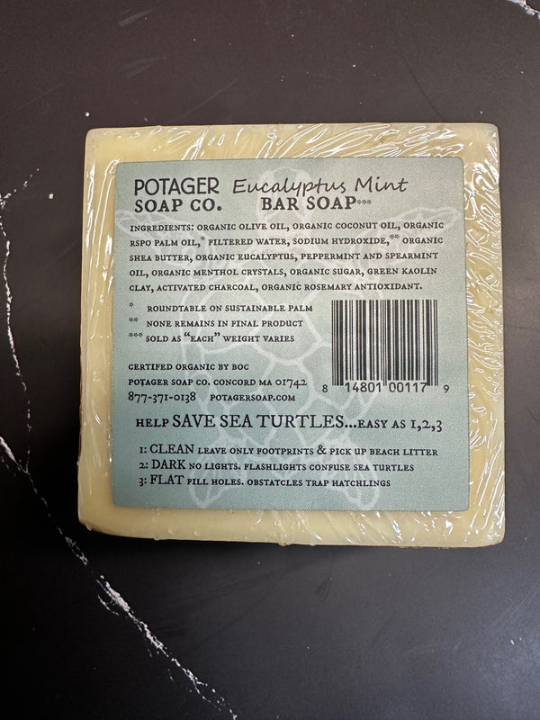 Sea Turtle Bar Soap - Eucalyptus Mint