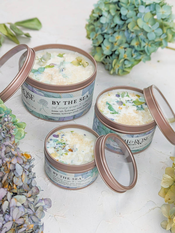 By the Sea - Hydrangea and Sea Salt Candle