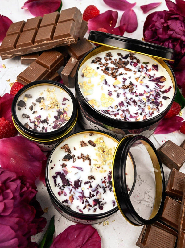 Ash & Rose - COCOA LUXE Chocolate Raspberry Candle