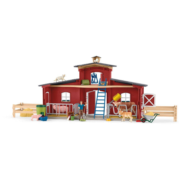 Schleich Brand - Red Barn - Farm Figurine Toys Play Set