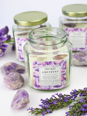 Amethyst Crystal Candle – Calm, Clarity, and Elevated Scent