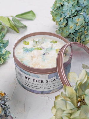 Ash & Rose - By the Sea - Hydrangea and Sea Salt Candle