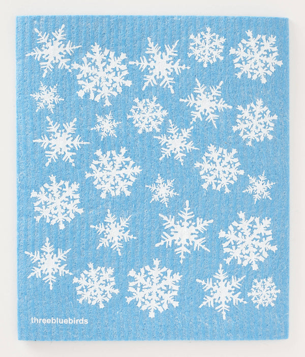 Snowflakes Swedish Dishcloth