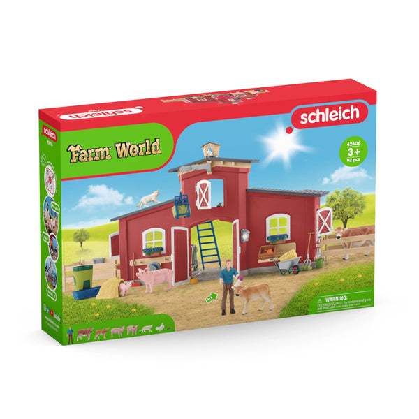 Schleich Brand - Red Barn - Farm Figurine Toys Play Set