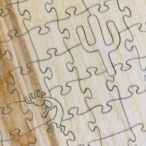 Puzzle - Wooden Puzzle Prickly Pear