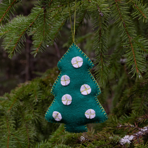 Tree Ornament Wool Felt Sewing Kit – DIY Craft