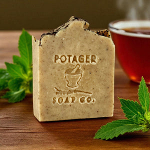 Potager Soap Co. Mint Lemon Tea Bar Soap – Fresh, Bright & Uplifting