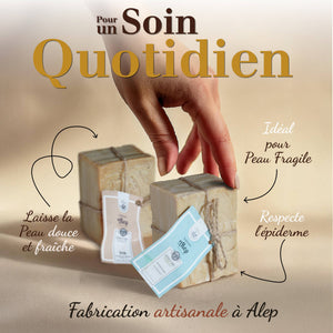 Potager Soap Co. traditional Aleppo soap bars made with olive and bay laurel oil for sensitive skin