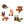 Potager Soap Co. handmade felt forest animal ornaments including a deer, fox, hedgehog, owl, and squirrel.