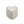 Potager Soap Co. heart-shaped French lavender bath bomb with dried botanical flecks on a white background