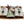 Potager Soap Co. holiday gift set with two organic soap bars and a tree-shaped soap in a rustic wooden tray.