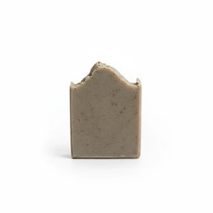 Potager Soap Co. Holiday Spice artisan soap bar with a rustic, textured top and natural earthy brown tone.
